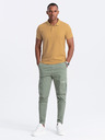 Ombre Clothing Tricou polo basic pentru bărbați, muștar Îmbrăcăminte Ombre