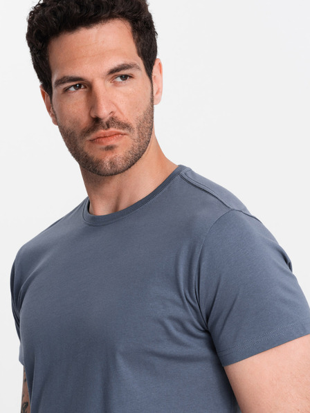 Ombre Clothing Cămașă de bază albastră pentru bărbați Ombre Clothing