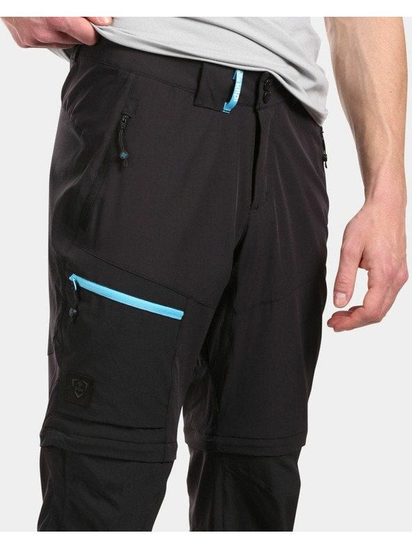 Kilpi Pantaloni de exterior detașabili pentru bărbați Kilpi HOSIO-M Negru