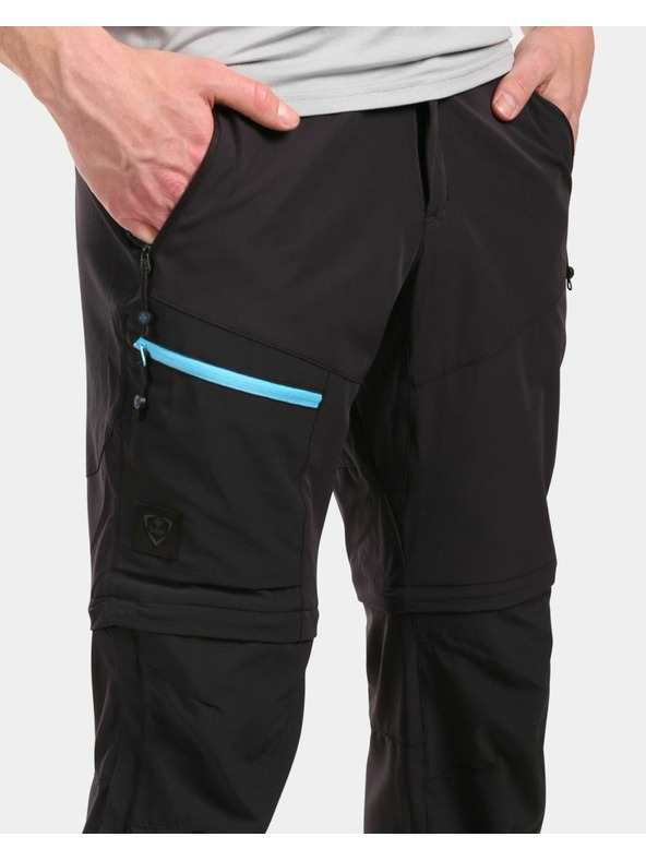 Kilpi Pantaloni de exterior detașabili pentru bărbați Kilpi HOSIO-M Negru
