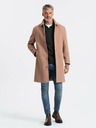 Ombre Clothing Palton bărbătesc single-breasted cu guler și pardesiu Îmbrăcăminte Ombre
