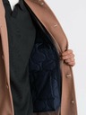 Ombre Clothing Palton bărbătesc single-breasted cu guler și pardesiu Îmbrăcăminte Ombre
