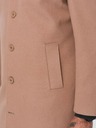 Ombre Clothing Palton bărbătesc single-breasted cu guler și pardesiu Îmbrăcăminte Ombre