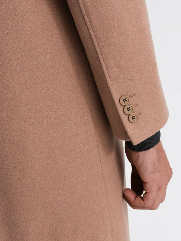 Ombre Clothing Palton bărbătesc single-breasted cu guler și pardesiu Îmbrăcăminte Ombre