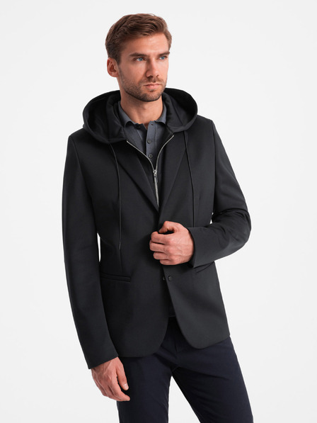 Ombre Clothing Jachetă pentru bărbați cu căptușeală detașabilă și glugă Ombre Clothing