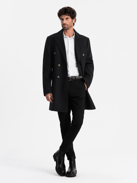 Ombre Clothing Palton bărbătesc cu croială dublă Ombre Clothing