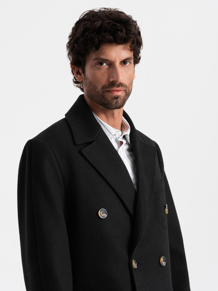 Ombre Clothing Palton bărbătesc cu croială dublă Ombre Clothing