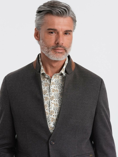 Ombre Clothing Jachetă bărbătească bronzată cu guler ridicat Ombre Clothing