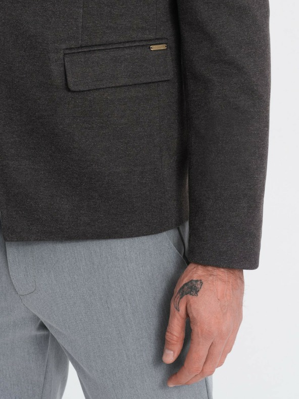 Ombre Clothing Jachetă bărbătească bronzată cu guler ridicat Ombre Clothing