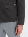 Ombre Clothing Jachetă bărbătească bronzată cu guler ridicat Ombre Clothing