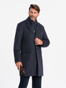 Ombre Clothing Ombre Clothing V2 OM-COWC-0121 Palton bărbătesc cu nasturi din amestec de lână