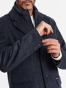 Ombre Clothing Ombre Clothing V2 OM-COWC-0121 Palton bărbătesc cu nasturi din amestec de lână