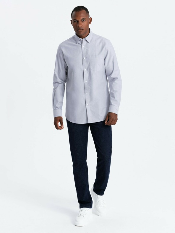 Ombre Clothing Cămașă oxford pentru bărbați Ombre Clothing V1 OM-SHOS-0173