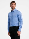 Ombre Clothing Cămașă satinată bărbați Ombre Clothing SLIM FIT V2 OM-SHOS-0176