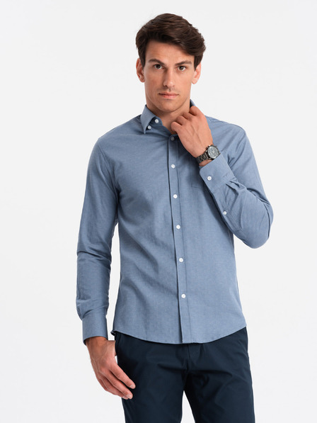 Ombre Clothing Cămașă bărbați Ombre Clothing SLIM FIT OM-SHCS-0174