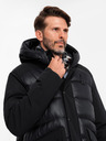Ombre Clothing Jachetă lungă matlasată pentru bărbați cu buzunare mari Îmbrăcăminte Ombre