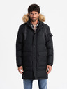 Ombre Clothing Jachetă parka lungă pentru bărbați cu glugă Ombre Clothing