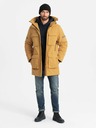 Ombre Clothing Jachetă lungă izolată pentru bărbați Ombre Clothing