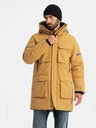 Ombre Clothing Jachetă lungă izolată pentru bărbați Ombre Clothing