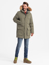 Ombre Clothing Jachetă parka lungă pentru bărbați Ombre Clothing