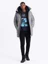 Ombre Clothing Jachetă parka lungă de exterior pentru bărbați Ombre Clothing