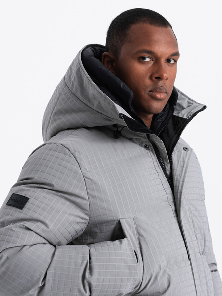 Ombre Clothing Jachetă parka lungă de exterior pentru bărbați Ombre Clothing