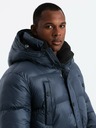 Ombre Clothing Jachetă lungă pentru bărbați cu buzunare Ombre Clothing