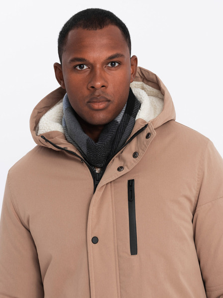 Ombre Clothing Jachetă parka lungă pentru bărbați Ombre Clothing