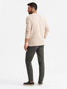 Ombre Clothing Pantaloni chino pentru bărbați REGULAR FIT kaki Ombre Clothing