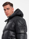 Ombre Clothing Jachetă călduroasă pentru bărbați cu ornamente cu nervuri Ombre Clothing