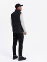 Ombre Clothing Vesta matlasată pentru bărbați cu accente neon Ombre Clothing