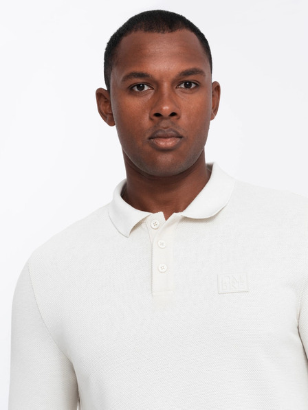 Ombre Clothing Tricou polo cu mânecă lungă pentru bărbați Ombre Clothing