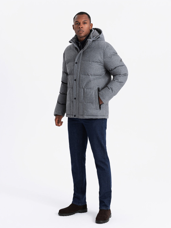 Ombre Clothing Jachetă cu glugă pentru bărbați Ombre Clothing