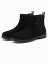Ombre Clothing Pantofi cu toc înalt din piele de căprioară pentru bărbați Îmbrăcăminte Ombre