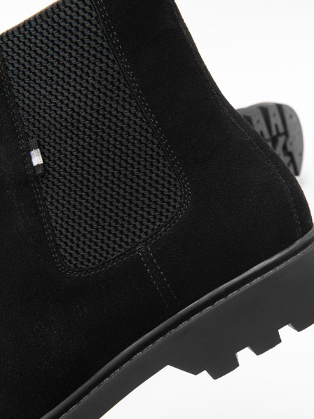 Ombre Clothing Pantofi cu toc înalt din piele de căprioară pentru bărbați Îmbrăcăminte Ombre