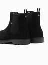 Ombre Clothing Pantofi cu toc înalt din piele de căprioară pentru bărbați Îmbrăcăminte Ombre