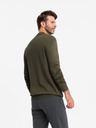 Ombre Clothing Îmbrăcăminte Ombre pentru bărbați, tricotată, cu jumătate de gât rotund, cu vâscoză