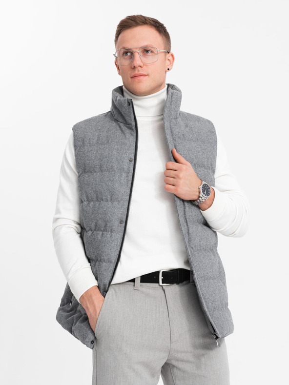 Ombre Clothing Vestă matlasată Ombre Clothing pentru bărbați