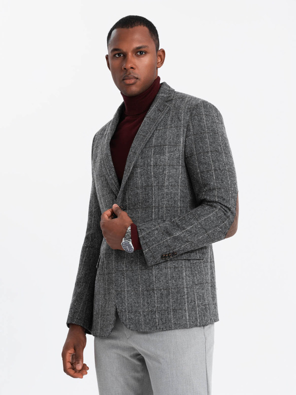 Ombre Clothing Jachetă structurată elegantă tricotată pentru bărbați Ombre Clothing