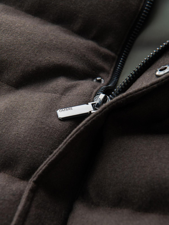 Ombre Clothing Vesta matlasată pentru bărbați cu accente neon Îmbrăcăminte Ombre