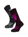 Tenson Șosete de schi unisex, pachet de 2 șosete TENSON Core Ski Socks 2-pack mov închis