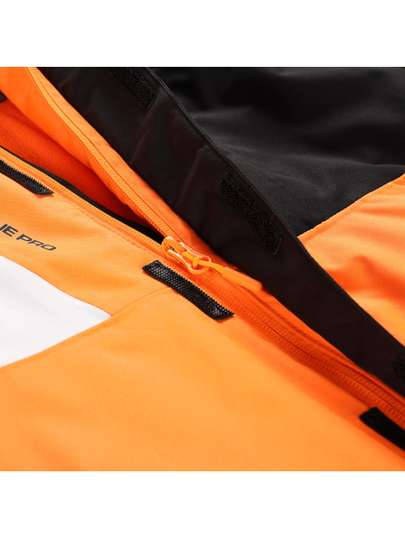 ALPINE PRO Geacă de schi pentru copii cu membrană ptx pentru zăpadă ALPINE PRO DEARO neon shocking orange