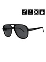 Horsefeathers Ochelari de soare Corp - negru lucios/gri HORSEFEATHERS