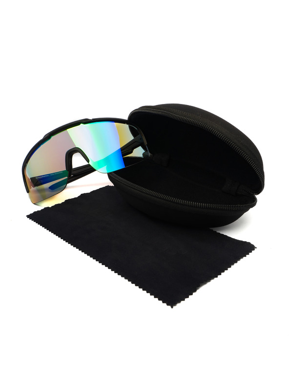 Horsefeathers Ochelari de soare fotocromici Recoil - negru mat/verde oglindă HORSEFEATHERS