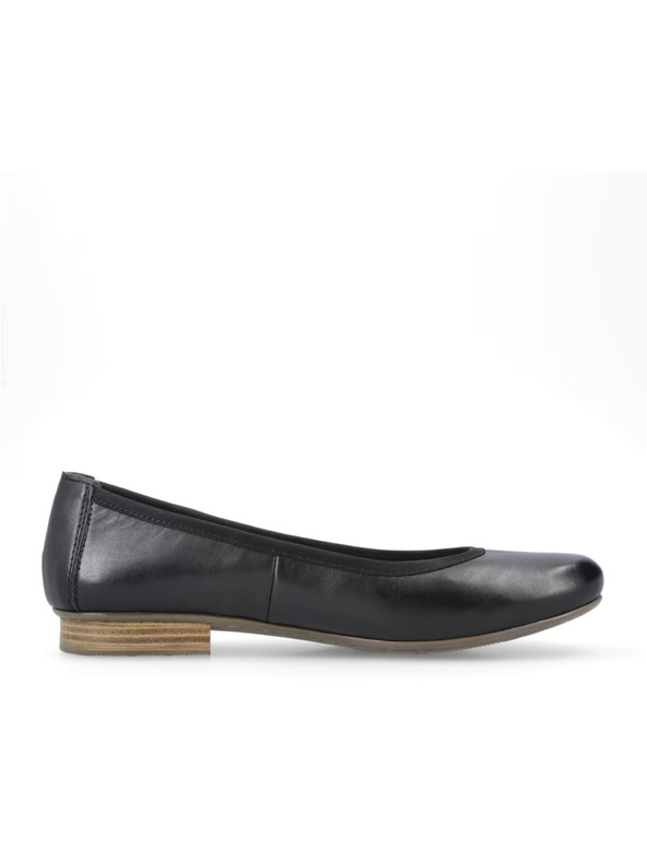 Rieker Rieker Black Leather Ballet Flats