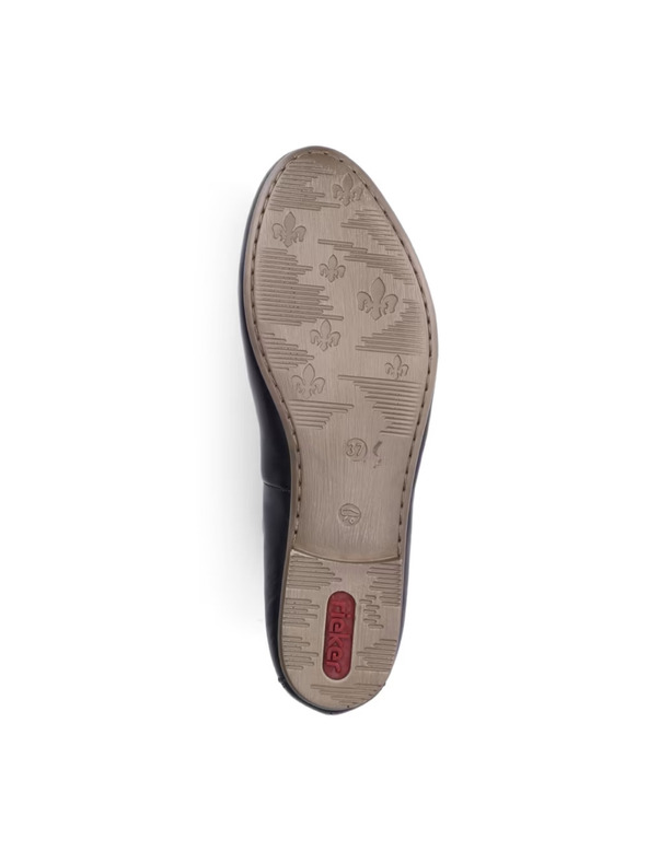 Rieker Rieker Black Leather Ballet Flats