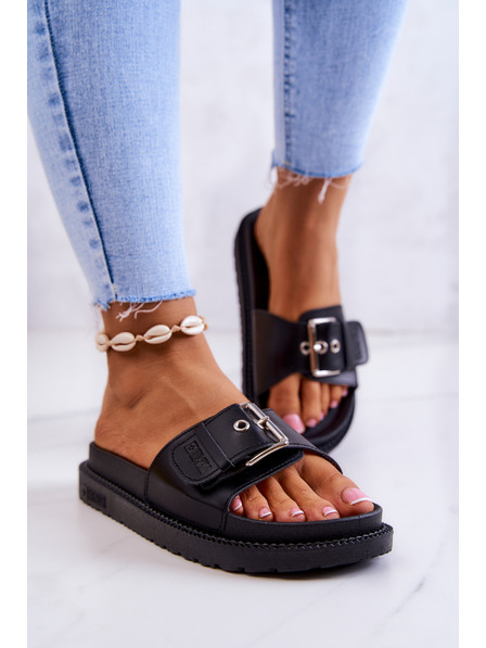 BIG STAR SHOES Papuci Big Star Black pentru femei