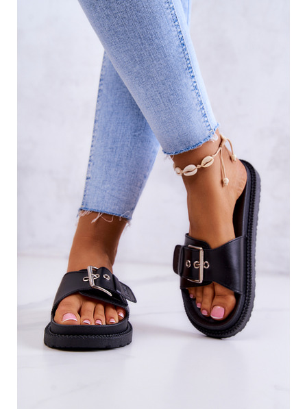 BIG STAR SHOES Papuci Big Star Black pentru femei