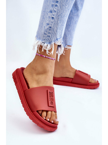 BIG STAR SHOES Papuci Big Star Red pentru femei