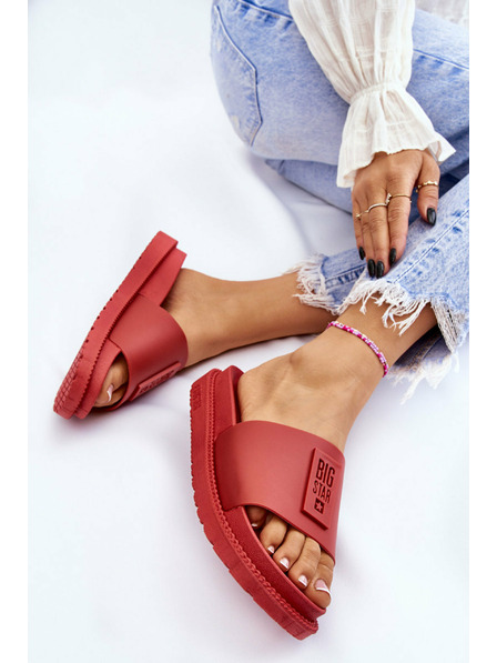 BIG STAR SHOES Papuci Big Star Red pentru femei